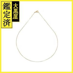 JEWELLRY　貴金属・宝石　チェーンネックレス　K18　ゴールド　約1.3g　約40cm　2141200395089【200】