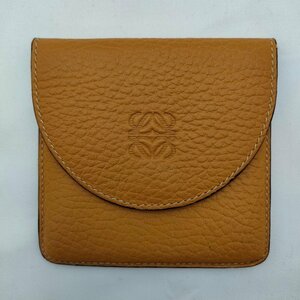 【大黒屋82】LOEWE ロエベ コインケース 財布 小銭入れ ベージュ レザー 返品交換不可