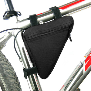  велосипед рама сумка треугольник шоссейный велосипед черный одноцветный седельная сумка 