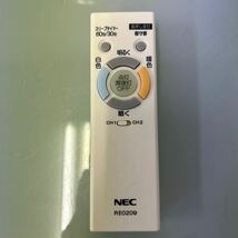 zd☆6 NEC LEDシーリングライトHLDC06208 6畳 シーリングライト 天井照明 照明 LED リモコン付き 取説付き 2022年製_画像8