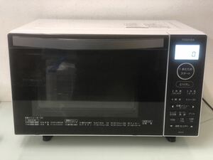 ○E126♪動作OK!! TOSHIBA 電子レンジ 2022年製 オーブンレンジ ER-X18(W) ホワイト 庫内フラット 東芝