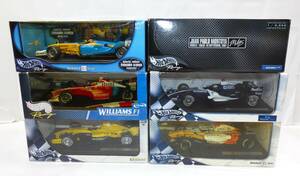 7216T/Hot Wheels ホットウィール 1/18　まとめて6台セット/ORDAN ジョーダン EJ14・Renault F1 Team・WILLIAMS ウィリアムズ