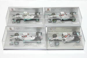 7260T/ミニチャンプス メルセデス F1 Team 等 4台/AMG ペトロナス ショーカー2012・GP F1 showcar 2011 N・ロズベル・M.Schumacher 