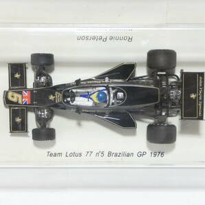 7280T/未開封★スパーク SPARK PLANEX COLLECTION 1/43 Team Lotus 77 #5 Brazilian GP 1976&Monaco GP 1976 #6/ブラジル モナコGPの画像3