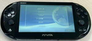 SONY ソニー　PS Vita playstation　プレステ　PCH-2000　本体のみ　 黒　ブラック　通電確認済　初期化済　８GBメモリーカード付