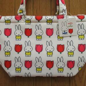 miffy ミッフィー ランチバッグ （チューリップ パターン） ミニ トートバッグ ミニトート ディック・ブルーナ の画像9