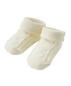 MIKI HOUSE HOT BISCUITS Miki House hot винт ke Tour ga il рисунок baby носки ( слоновая кость ) 9~11. детские носки носки 