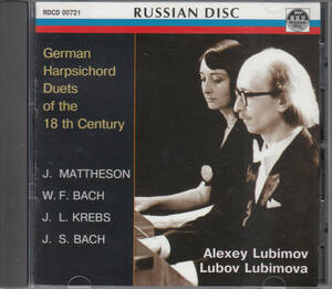 ◆送料無料◆アレクセイ・リュビモフ/2台のチェンバロのための18世紀ドイツの音楽～ヨハン・マッテソン、J.S.バッハ 他 Import L9434