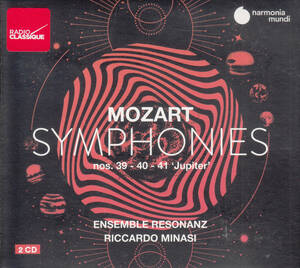 【輸入盤CD】 Mozart/Riccardo Minasi/Ensemble Resonanz/Mozart: Symphonies 39 40 & 41 (2020/3/27発売)