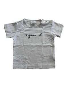 agnes b. BABY アニエスベー　ベビーTシャツ　70-80cm 白