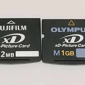 2枚セット XDピクチャーカード 1GB 512MB used XDカード XDメモリーカード ジャンク扱い OLYMPUS FUJIFILMの画像1