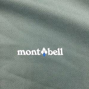 mont-bell モン ベル 長袖シャツ ロゴ柄 メンズ グリーン 緑 サイズの画像6