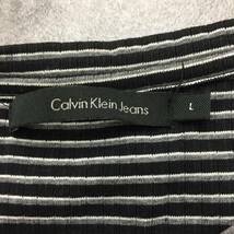 Calvin Klein Jeans カルバン クライン ジーンズ 長袖シャツ ボーダー柄 メンズ ブラック 黒 サイズ_画像7