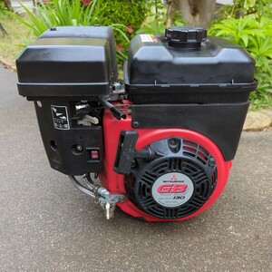 中古 Mitsubishi ガソリンengine GB130 簡易整備済み engine良好 OHV Mitsubishi 発動機 最大4.2馬力 プーリーincluded