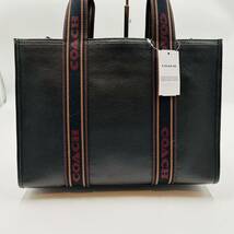 1円～【未使用タグ付き】入手困難品 コーチ COACH トートバッグ ビジネスバッグ ショルダーバッグ A4 2way レザー メンズ レディース 黒_画像3