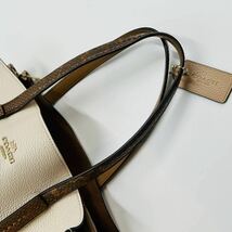 1円～【入手困難品】 定価10万円 コーチ COACH トートバッグ ビジネスバッグ A4 2way レザー メンズ レディース スネークスキン_画像7