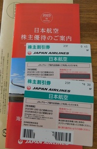 JAL 株主優待券 株主割引券 2025/5/31まで×2枚 ＋冊子