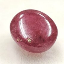 DN0416★天然ルビー ルース （処理石）3.116ct オーバルカボッションカット★ソーティング 洗浄済_画像7