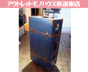 TANOBI Classic багажник способ Carry кейс L размер 41L 3~5.TSA блокировка имеется темно-синий × Brown 4 колесо литейщик Sapporo город восток район Shindouhigashi магазин 