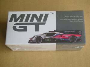 MINI-GT 1／64 Acura ARX-06 GTP IMSA デイトナ24時間 2023優勝車 ＃60 Meyer Shank Racing 完成品