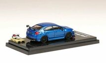 ホビージャパン 1/64 スバル WRX STI RA-R オプション装着車/エンジンディスプレイモデル付 WRブルーパール 完成品ミニカー_画像4