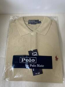 未使用/Polo by Polo Mate ポロ ポロシャツ Lサイズ/トップス/長袖/cotton100%/広げての状態未確認/梱包材小傷汚れ等