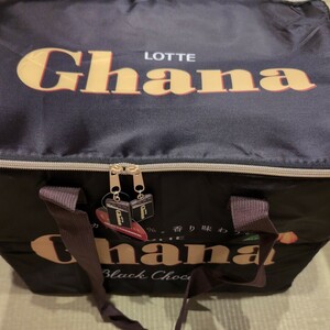 LOTTE　Ghana　チョコレート★保温保冷マルチバッグ　エコバッグ　ブラック