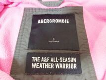 アバクロンビー&フィッチ ナイロン 裏地フリース フードジャケット グレー系 Sサイズ Abercrombie & Fitch_画像9