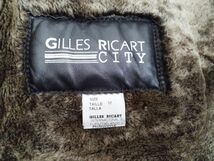 gilles ricart city ジルリカルド ムートンコート 茶 ブラック Mサイズ_画像9