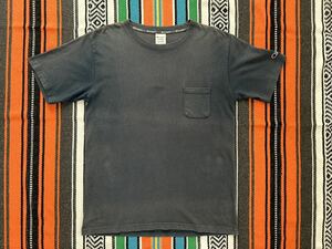 送料無料 チャンピオン Tシャツ XLサイズ ネイビー 濃紺 ポケット付 カレッジ Champion 復刻 ランナーズ トリコタグ バータグ ヴィンテージ