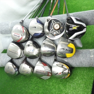 （Ａ382）ドライバー各種12本セット　DUNLOP　TaylorMade　Callaway　MIZUNO　NIKE