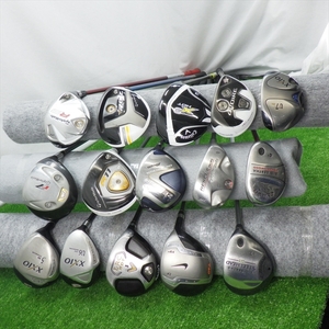 （Ａ394）フェアウェイウッド・ユーティリティ・レスキュー　各種15本セット　DUNLOP　Callaway　NIKE　TaylorMade　MIZUNO