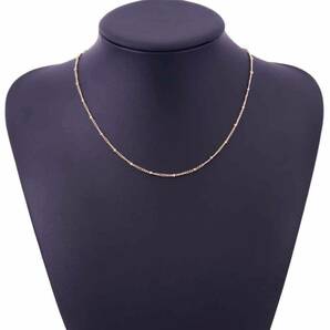 ゴールドネックレス シンプル18KGP Gold Plated necklace チェーンネックレス 56の画像2