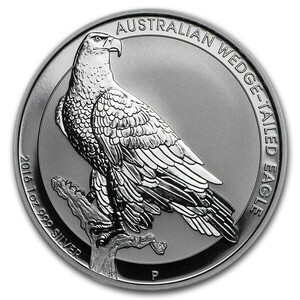 2016年 オーストラリア「オナガイヌワシ・ワシ」純銀 1オンス 銀貨　
