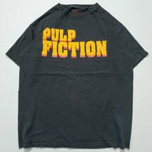 古着 00s PULP FICTION パルプフィクション ムービーT プリント トップス メンズL メキシコ製 ブラック_画像1