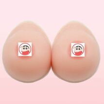 (DDカップ 600g*2個)シリコンバスト自然な一体感 粘着 貼付 式 人工乳房 左右 2個 偽のおっぱい ロールプレイ用 乳房切除術 偽娘_画像2