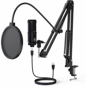 USB Mike condenser microphone single one directivity volume adjustment possibility iz reduction Touch mute button PC for Mike personal computer Mike tripod mice stand attaching 