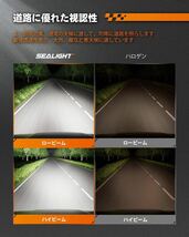 H4 LED ヘッドライト車検対応 高輝度LEDチップ搭載 Hi/Lo切替 40W 12V車対応 冷却ファン付き 6500K 爆光 ホワイト車用バルブ 防水 2個入り_画像2