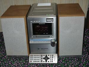 Panasonic パナソニックSA-PM910DVD コンポ 音響機器 システムコンポ DVD内蔵カセット付MDミニコンポ