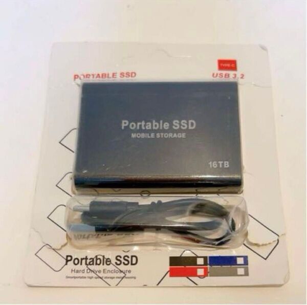 ポータブルSSD モバイルストレージ 16TB ポータブルSSD