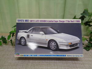 Hasegawa　プラモデル　トヨタMR2（AW11）後期型G-リミテッド　スーパーチャージ　1/24　未使用保管品