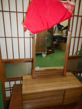 時代家具　鏡台　古民具　昔の日本の鏡台　和室用　ディスプレイ用　昭和レトロ　中古品_画像1