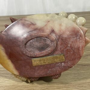 ■FR2053 中国美術 彫刻 飾石 天然石 玉石 芙蓉石 フルーツ 置物 中国古玩 鑑賞石 オブジェ インテリア 現状品の画像5