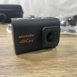 ■FR2079 MUSON 4K EIS アクションカメラ 一式セット アクセサリー カメラ ムソン 中古 防水の画像5