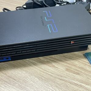 ■FR2103 ジャンク SONY PS2 ファミコン SCPH-75000 コントローラー メモリーカード 動作未確認の画像6