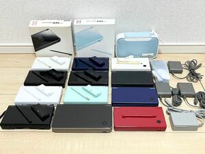 ニンテンドーDSLite・dsi・DSiLL 12台まとめ売り 純正充電器付き 箱付きあり 付属品あり 任天堂 ニンテンドーDS