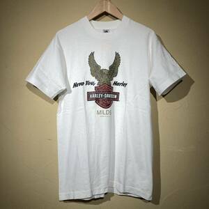 ★送料込み★ 90's ヴィンテージ 古着 HARLEY DAVIDSON ハーレーダヴィッドソン Tシャツ アメリカ製 made in USA タバコ モーターサイクル 