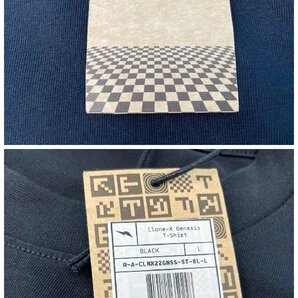 【10089P025】Clone X Tシャツ Lサイズ RTFKT NIKE タグ付 半袖 夏物 ナイキ クローンＸ 黒 NFT メタバース デジタル アバター クールの画像5