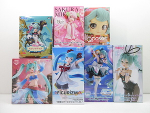 n76247-ty 未開封○7個セット ぬーどるストッパー Qposket等 初音ミク フィギュア [054-240418]