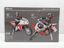 n76293-ty 中古品★S.H.Figuarts 仮面ライダー新1号＆新サイクロン号 [061-240420]_画像2